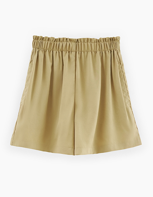 Светло-бежевые шорты для девочки