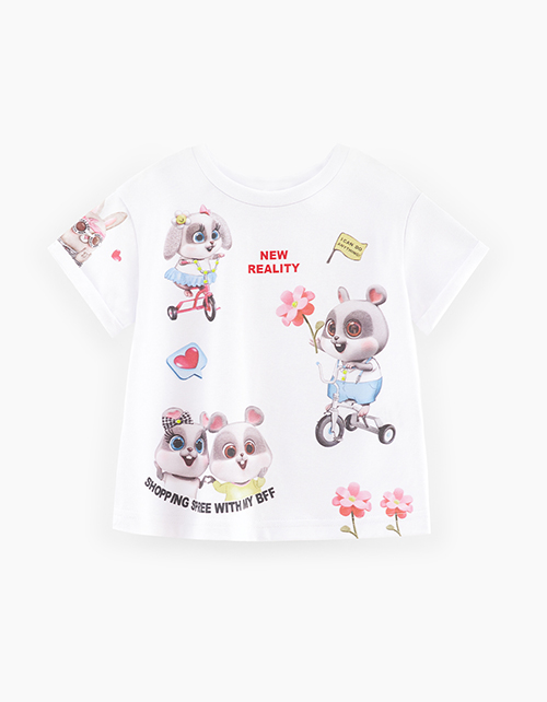 Белая футболка для девочки