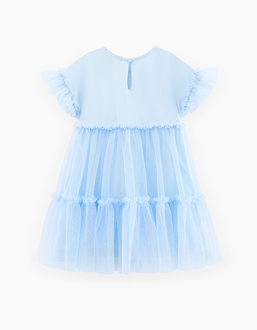 Голубое платье для девочки