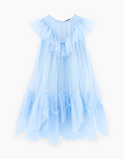 Голубое платье для девочки