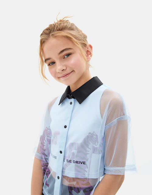 Стильная рубашка для девочки