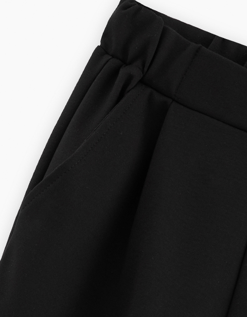 Прямые чёрные брюки для девочки