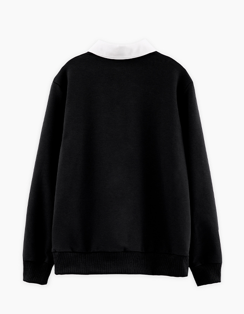 Чёрный джемпер-обманка для мальчика