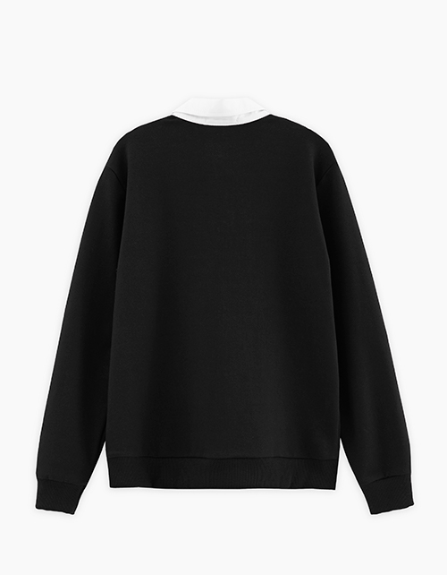 Чёрный джемпер-обманка для мальчика