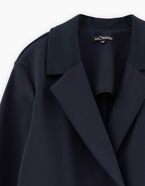 Тёмно-синий школьный жакет для девочки Тёмно-синий школьный жакет для девочки