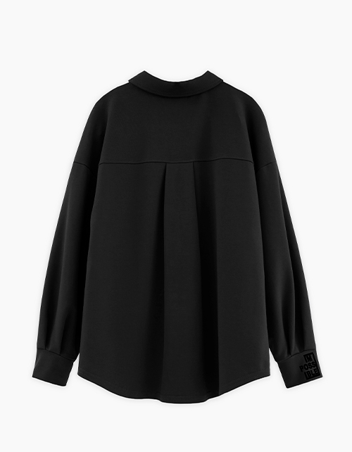 Чёрный жакет-рубашка для девочки Чёрный жакет-рубашка для девочки