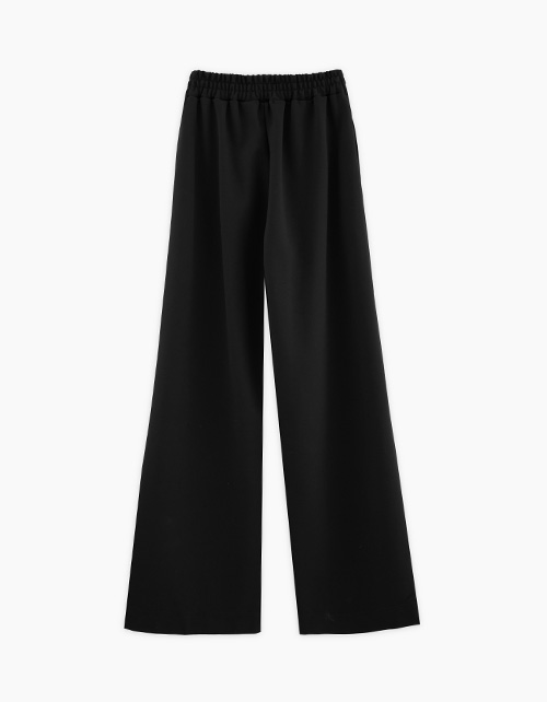 Широкие чёрные брюки для девочки