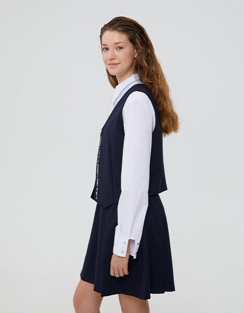 Тёмно-синяя юбка для девочки