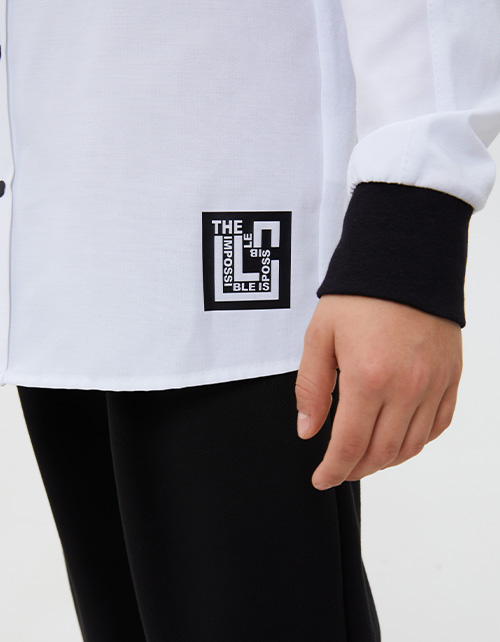 Белая рубашка для мальчика