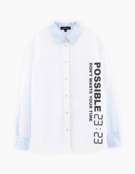 Дизайнерская белая блузка для девочки