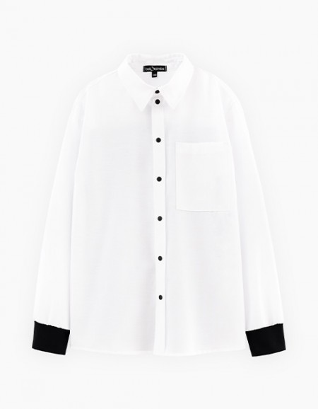 Комбинированная рубашка для мальчика