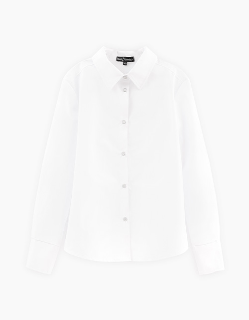 Белая блузка с длинным рукавом для девочки Белая блузка с длинным рукавом для девочки