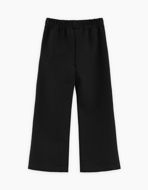 Чёрные расклешённые брюки для девочки