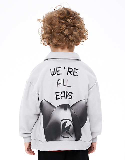 Светло-серый жакет для мальчика