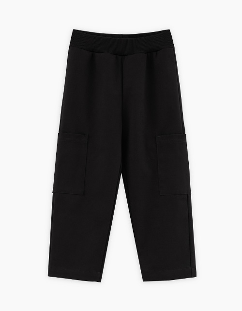 Чёрные брюки комби для мальчика