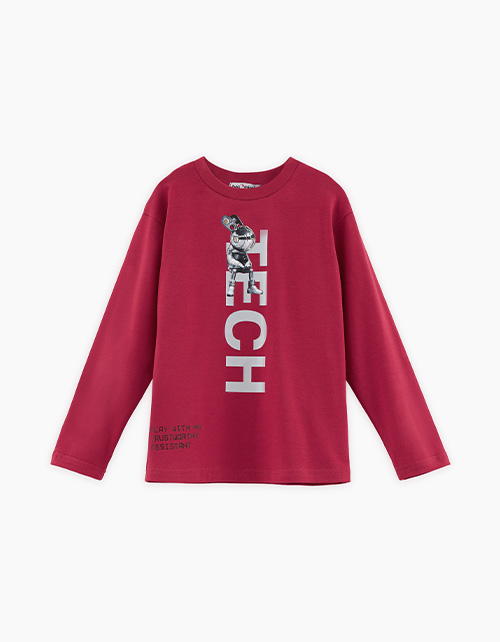 Дизайнерский лонгслив для мальчика