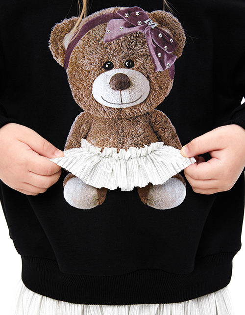 Платье с медведем для девочки