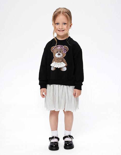 Платье с медведем для девочки