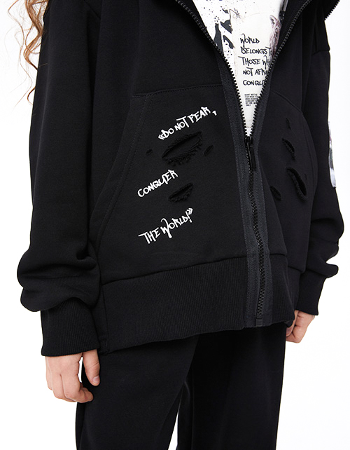 Зип худи для девочки