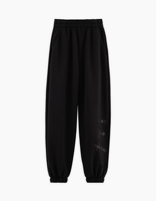 Чёрные брюки футер для девочки