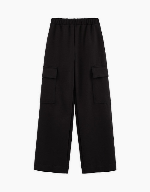 Чёрные брюки джерси для девочки