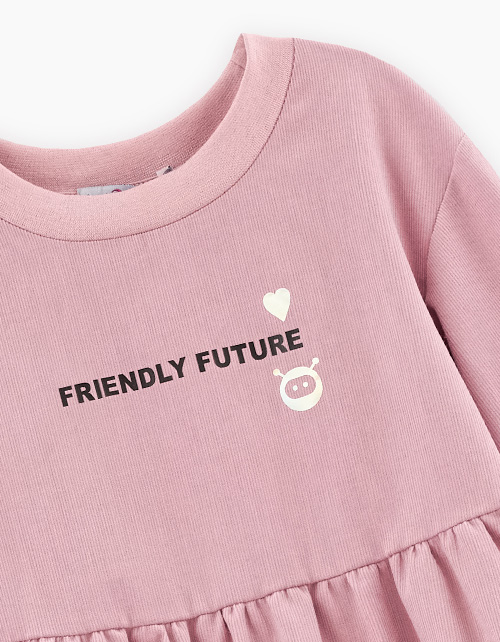 Платье из микровельвета для девочки