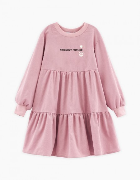 Платье из микровельвета для девочки