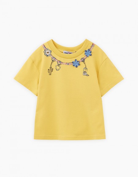 Яркая футболка для девочки