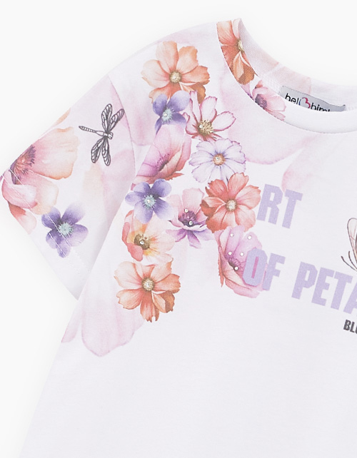 Белая футболка для девочки