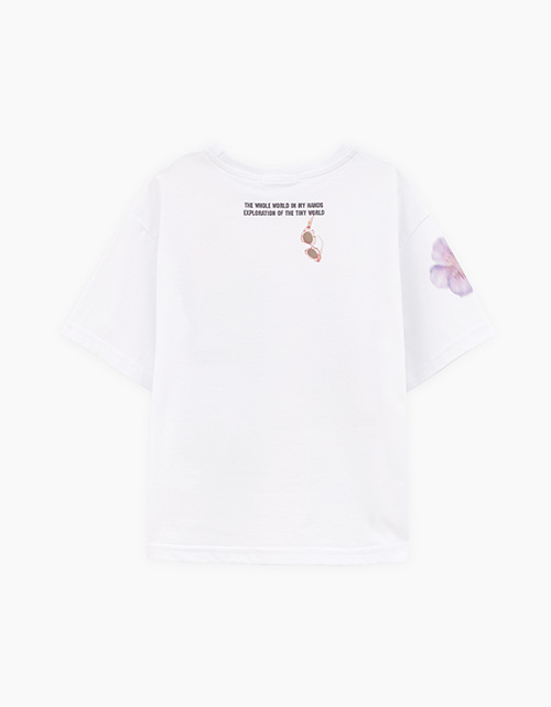 Белая футболка для девочки