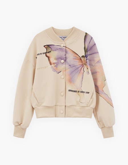 Жакет-бомбер для девочки Жакет-бомбер для девочки