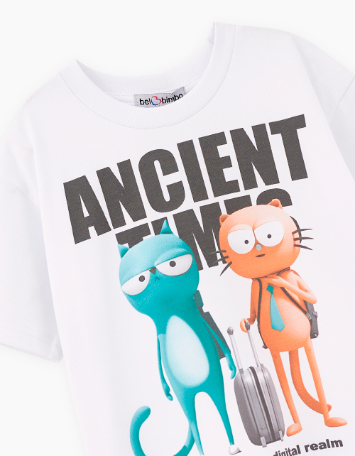 Белая футболка для мальчика