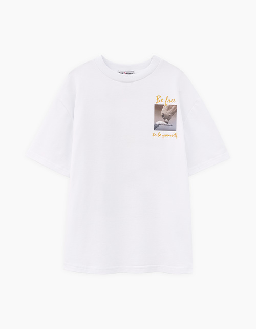 Белая футболка для девочки