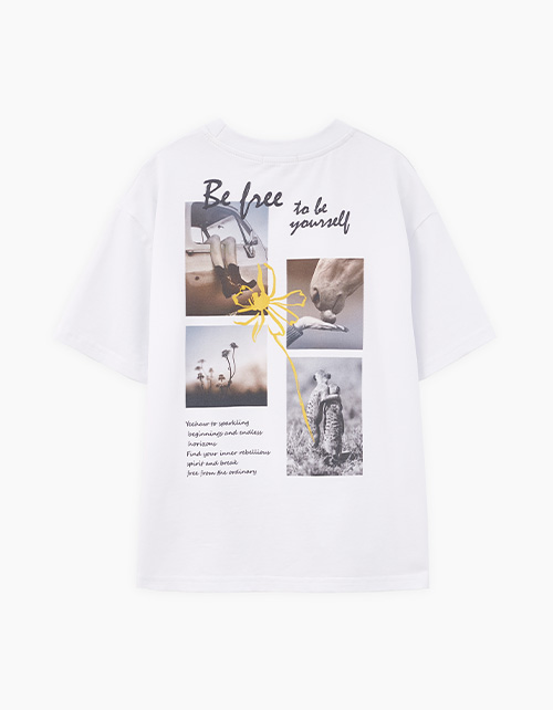 Белая футболка для девочки