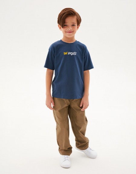 Футболка оттенка деним для мальчика