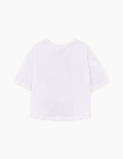 Белая футболка для девочки