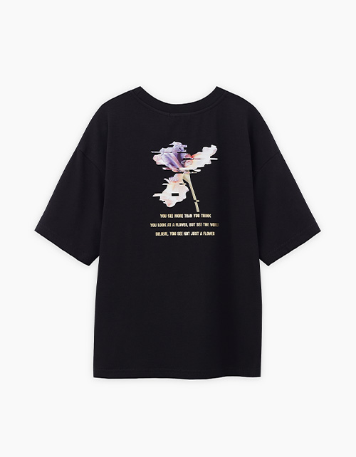 Чёрная футболка для девочки