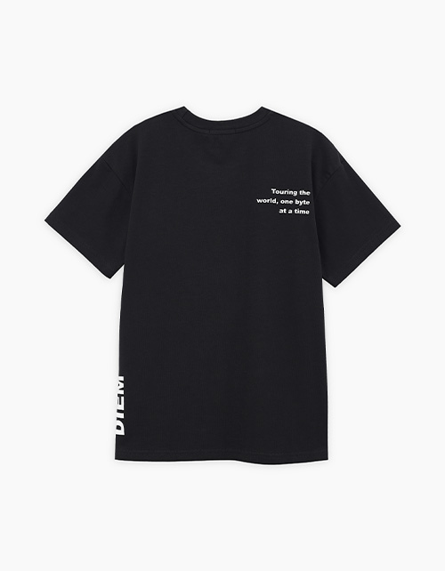 Чёрная футболка для мальчика