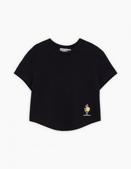 Чёрный топ для девочки