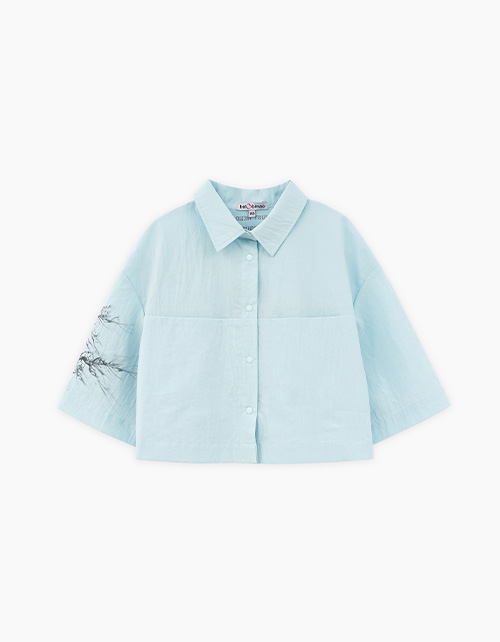 Кроп-рубашка для девочки