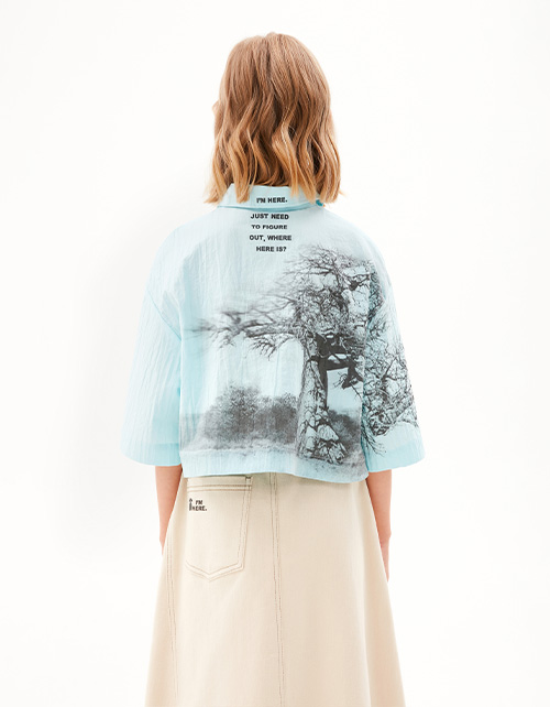 Кроп-рубашка для девочки