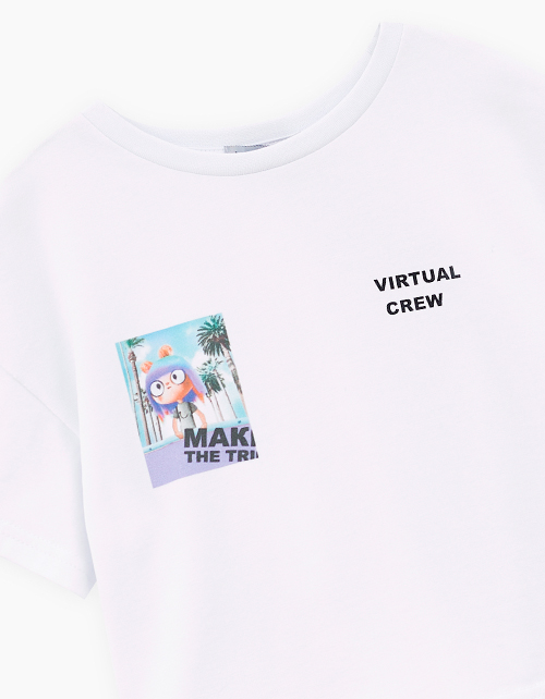 Белый топ для девочки