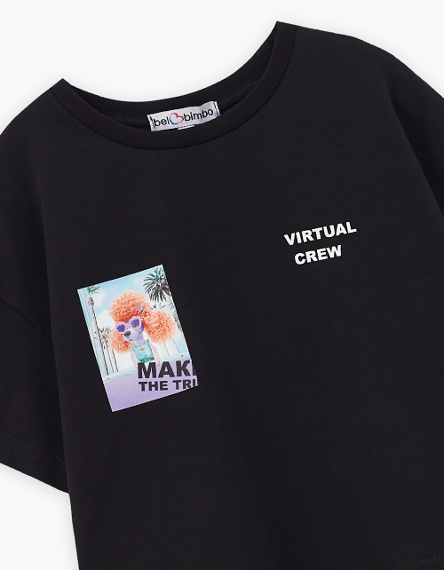 Чёрный топ для девочки