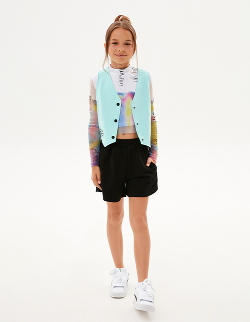 Чёрные шорты для девочки