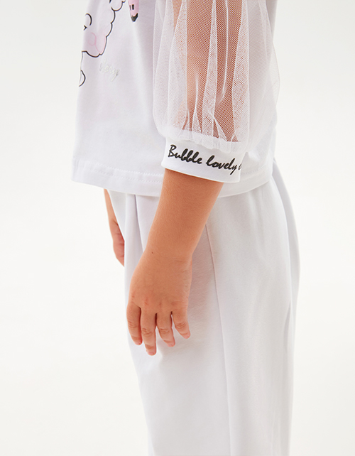 Белая футболка для девочки