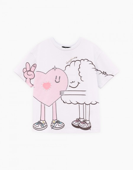 Белая футболка для девочки