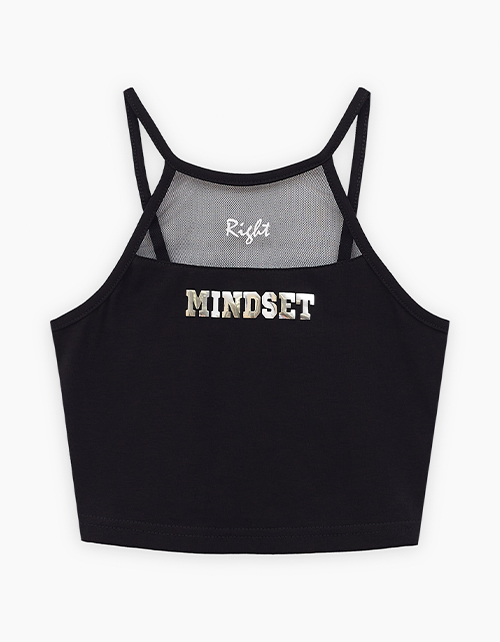 Чёрный топ для девочки