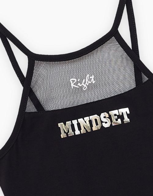 Чёрный топ для девочки