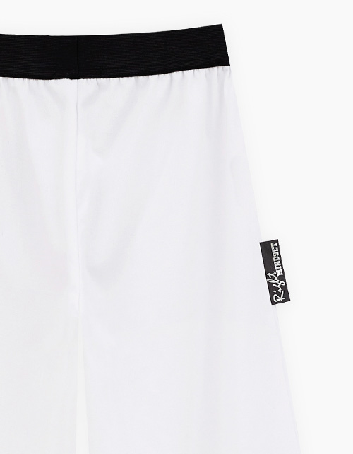 Белые широкие брюки для девочки