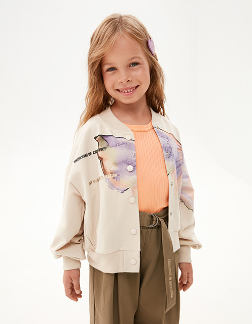 Жакет-бомбер для девочки